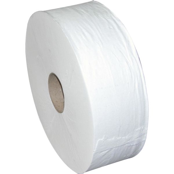 PAPIER HYGIENIQUE MINI JUMBO BLANC 180M - CARTON 12 ROULEAUX