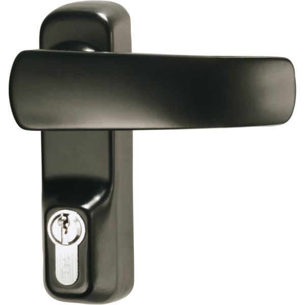 ENSEMBLE BEQUILLE CYLINDRE GR ANTI VANDAL GRIS METAL