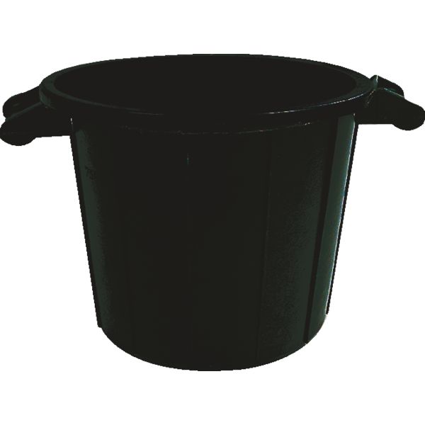 POUBELLE   75 L CAOUTCHOUC  S/COUVERCLE