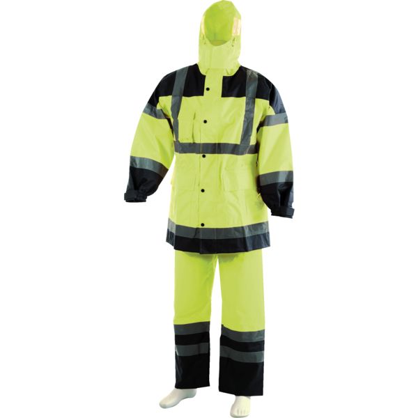 ENSEMBLE DE PLUIE   HAUTE VISIBILITE ORANGE FLUO -   3XL