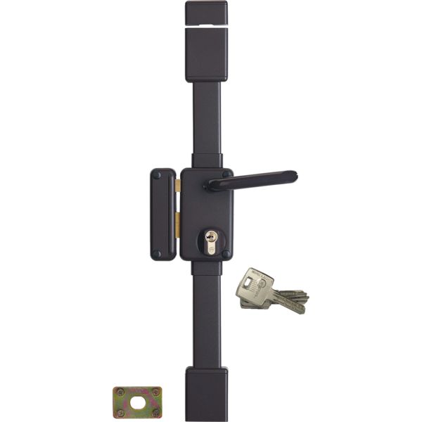 SERRURE APPLIQUE 3 POINTS VERTICALE BELUGA TIRAGE GAUCHE