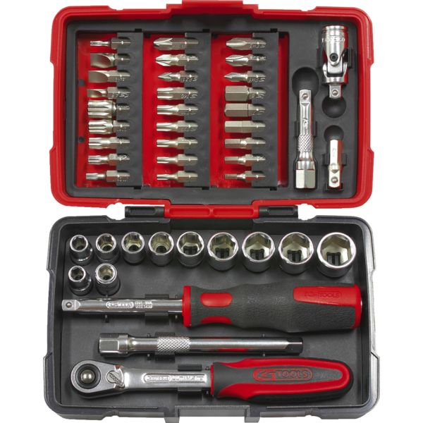 COFFRET CLIQUET ET DOUILLES + EMBOUTS    37P