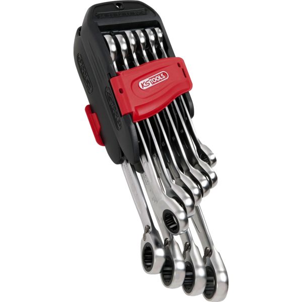 JEU DE 10 CLE MIXTE A CLIQUET DBLE SUPPORT