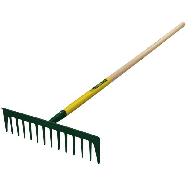 RATEAU BATIPRO 14 DENTS DROITES MANCHE BOIS