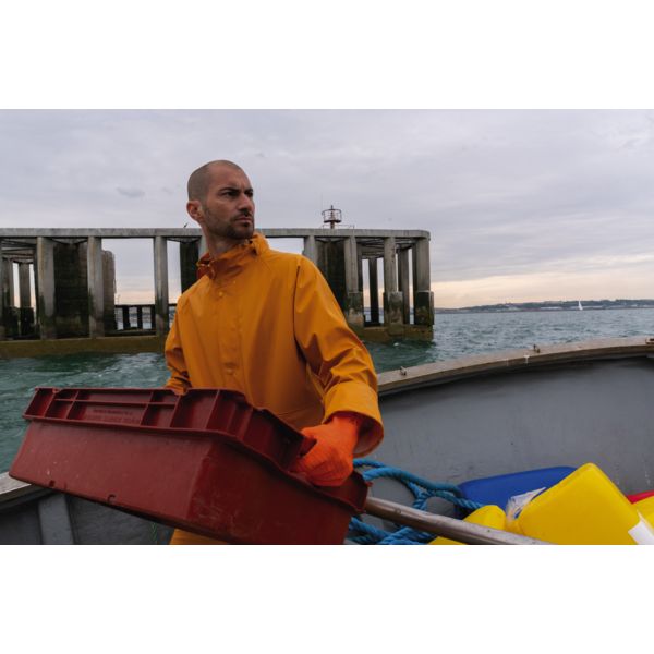 ENSEMBLE PLUIE PU/PVC  **JAUNE**   3XL