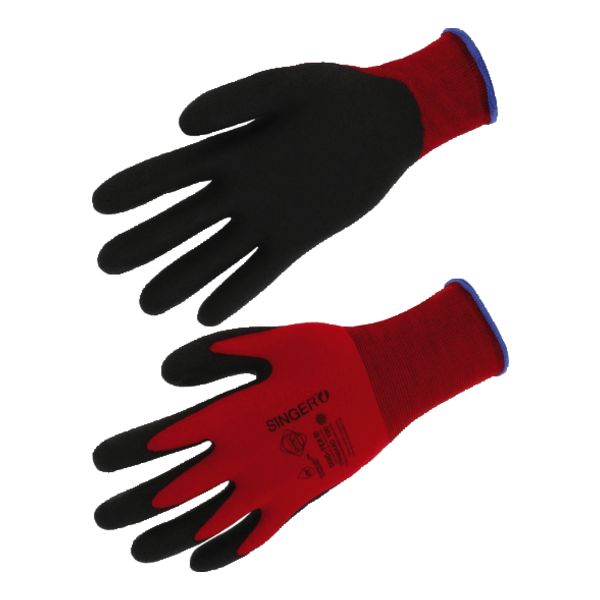 GANT TRICOTE ENDUIT HPT ROUGE NOIR   T.10