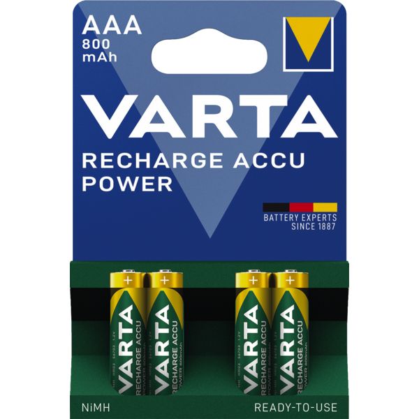 PILES RECHARGEABLES VARTA  -  4   X   LR06 - AA