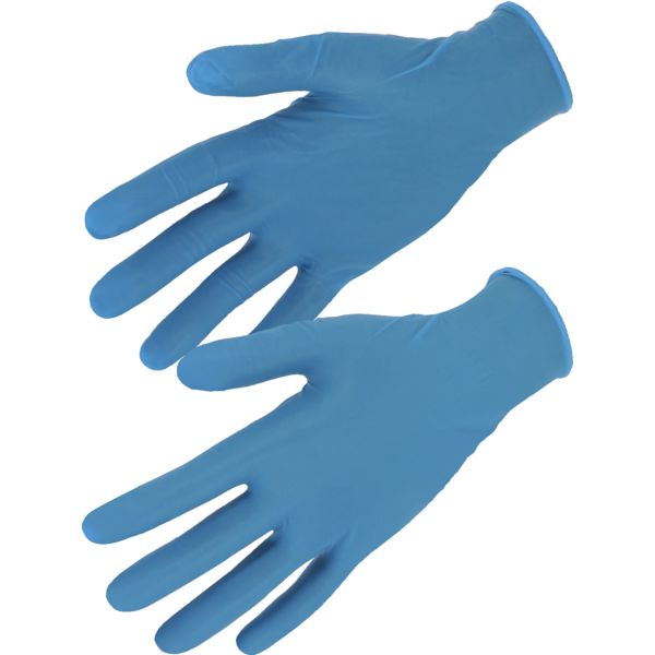 100 GANTS NITRILE BLEU   L