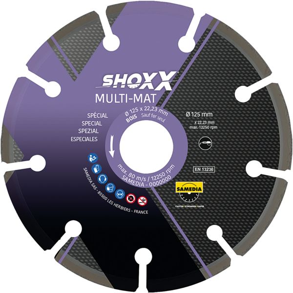DISQUE DIAMANT SHOXX BOIS MULTI