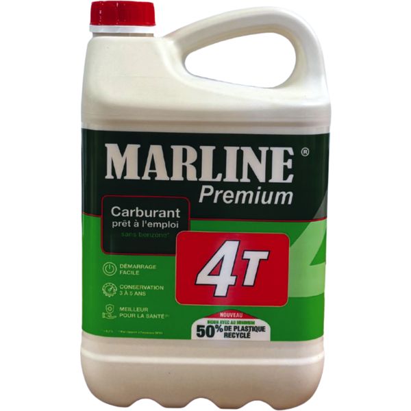 Marline Premium carburant alkylat sans benzene 4T - BIDON DE 5 LITRES
