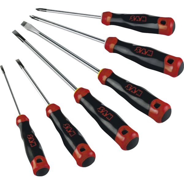 JEU DE 6 TOURNEVIS FENTE PHILLIPS