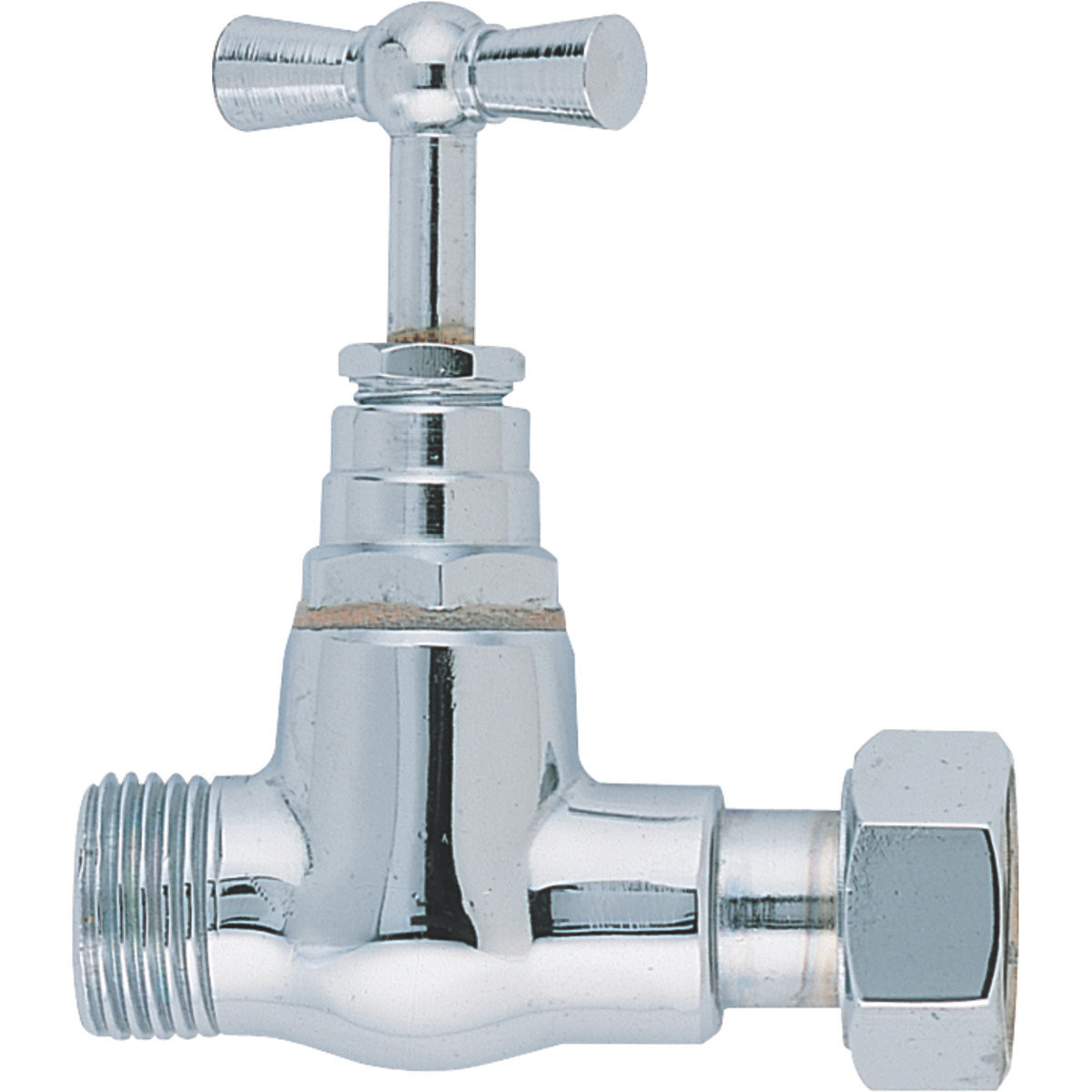 ROBINET DROIT 1/2 (15X21) CHROME      PRESSE ETOUPE