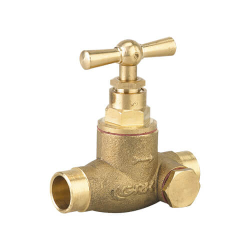 ROBINET ARRET A SOUDER POUR CUIVRE A PURGEURS 16X18 GRENAILLE - NF