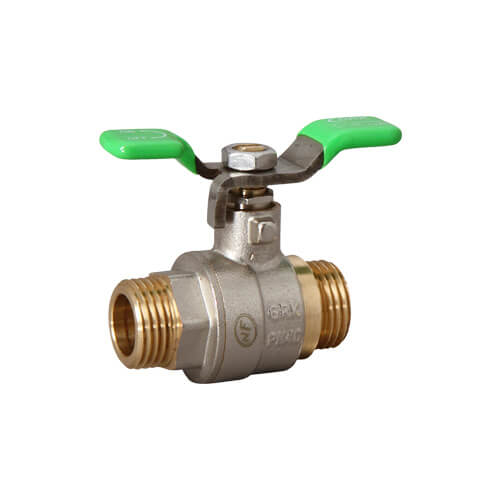 VANNE ARRET DM BOISSEAU SPHERIQUE PASSAGE INTEGRAL AVEC MANETTE PAPILLON 32-1""1/4 A.C.S. NF